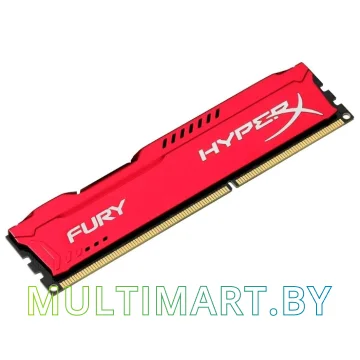 Оперативная память HyperX Fury Red 4GB DDR3 PC3-12800 (HX316C10FR/4) картинка 3